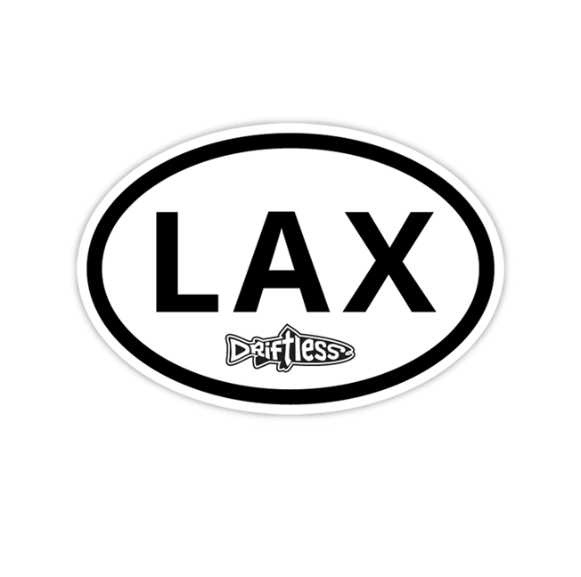 Image of LAX (La Crosse) Classic Oval Sticker