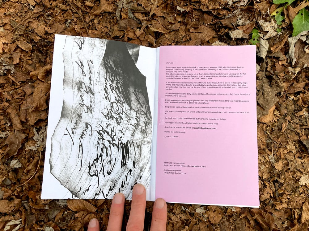 "zzzz" album-zine