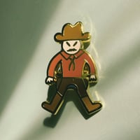 Image 2 of Otis the Cowboy Enamel Pin