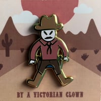 Image 3 of Otis the Cowboy Enamel Pin