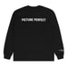 Image of China Heights Adam Turnbull 'Picture Perfect' Black Longsleeve T-shirt