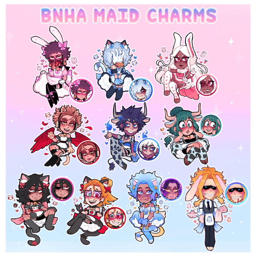 BNHA MAID CHARMS