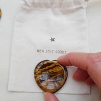 Image 1 of Crystal Worry Stone - Tigers Eye
