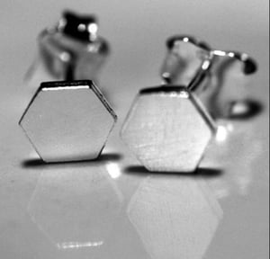 Image of Ear Studs sets Triangle or Hexagon