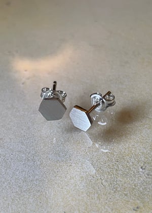 Image of Ear Studs sets Triangle or Hexagon
