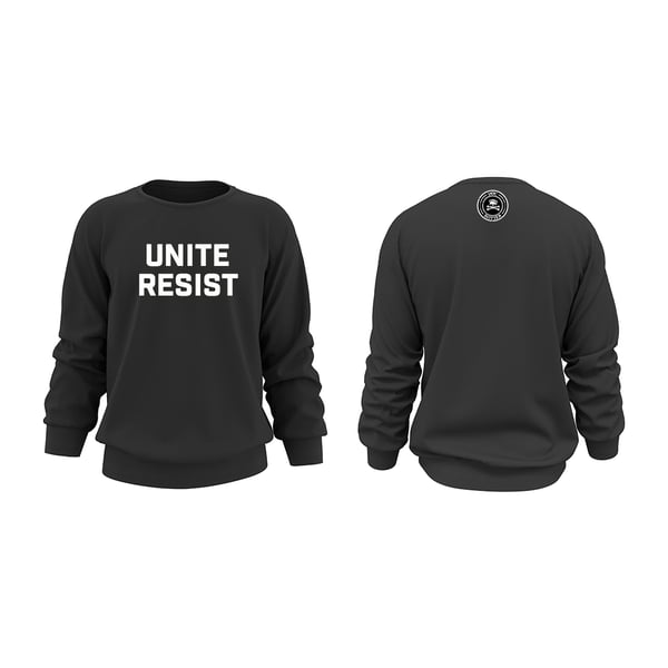 Image of Unite Resist Text Crewneck Sweater