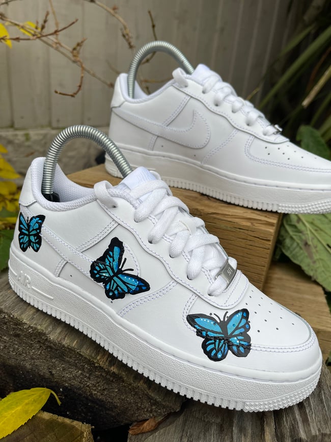 Nike AF1 - Hand Painted Butterfly's x3