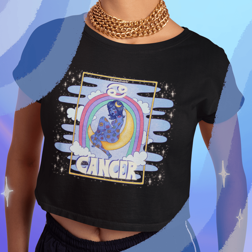 Image of CANCER ASTROLOGY CROP TEE