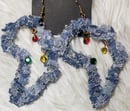 Image 1 of Tasty Raw Edge Denim “Africa” Earrings