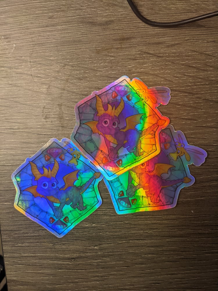 Image of Holo Spyro Stickers