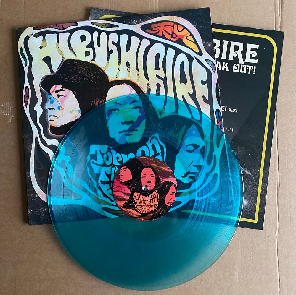 HIBUSHIBIRE 'Turn On, Tune In, Freak Out!' Curacao Blue Vinyl LP