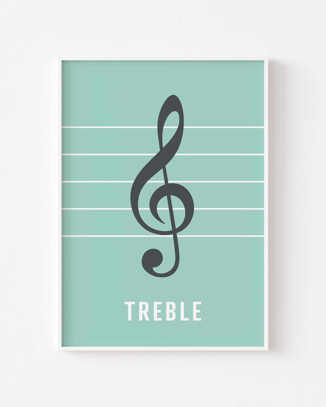 Image of Treble Bass Clef Prints