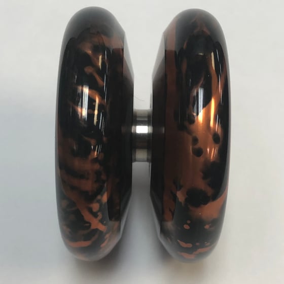 Image of Starfire tortoise shell with black hubstacks