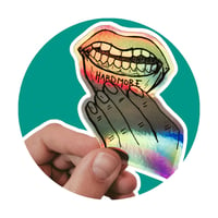 Image 1 of Hardmore Lip Tattoo Holo Sticker