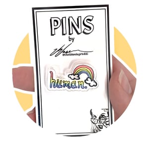 Human LGBTQIA+ Pin