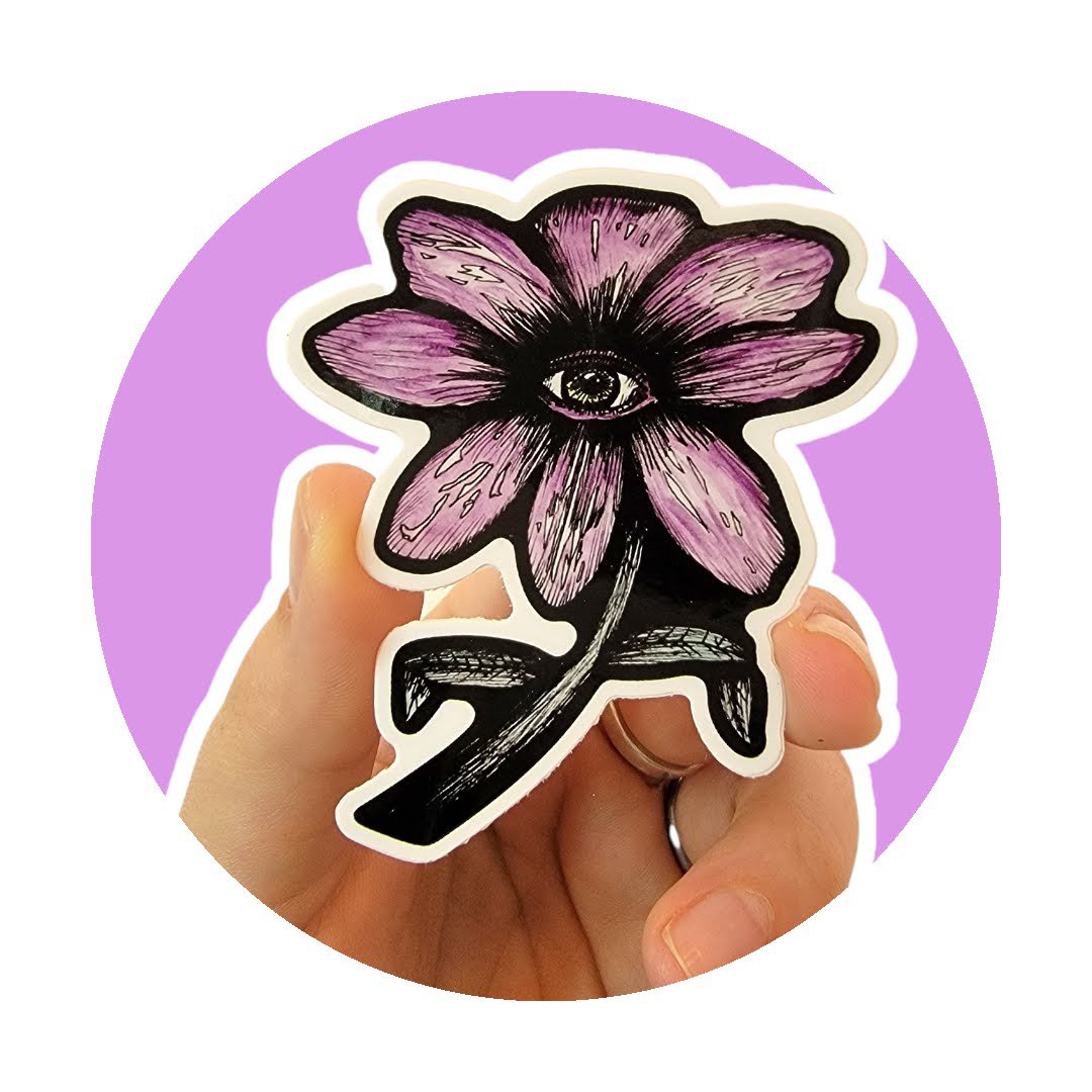 Eye Flower 2 Sticker Individual