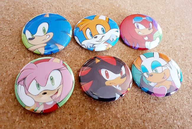 Hedgehog Pins and Buttons for Sale