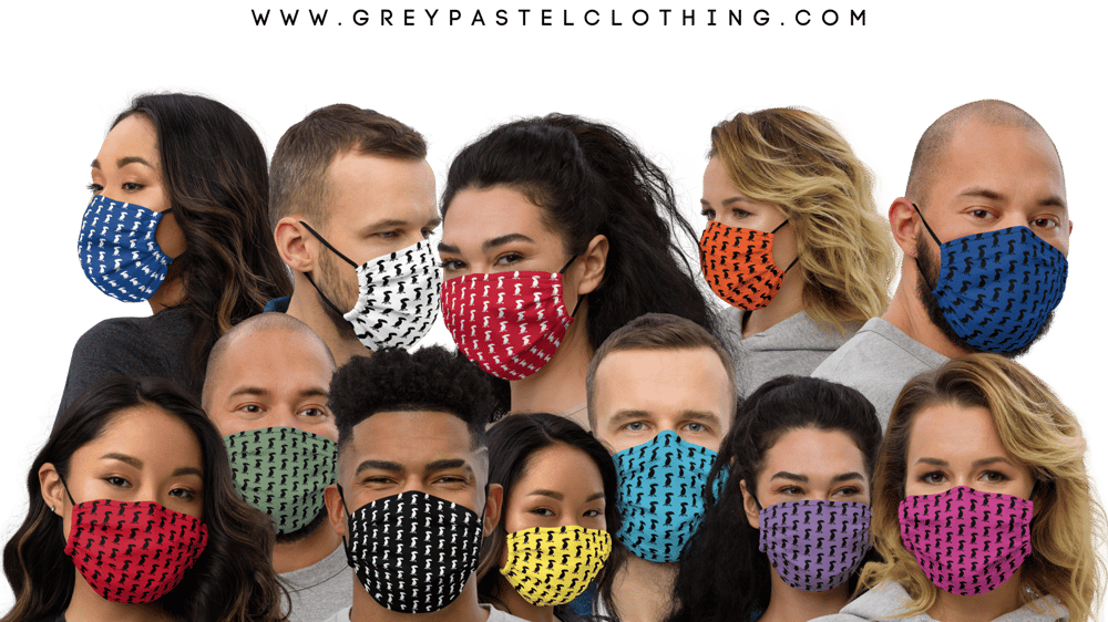 Grey Pastel "Classic" Face mask
