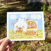 Image 1 of Cozy Bunny House - Postcard