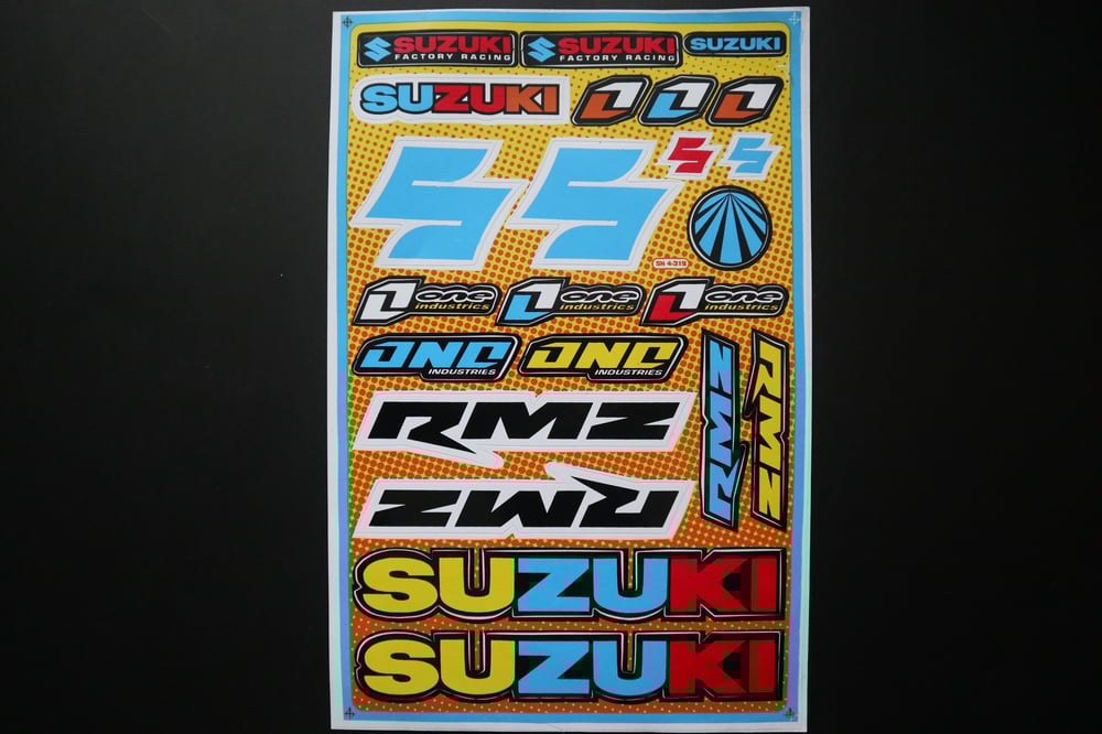 Image of Suzuki Decal Sheets 