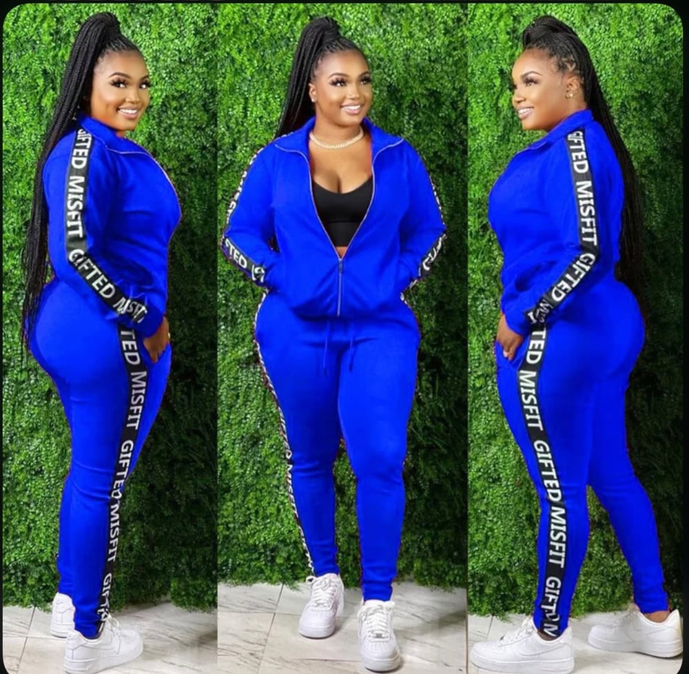 Image of GIFTED MISFIT TRACK SUIT-blue