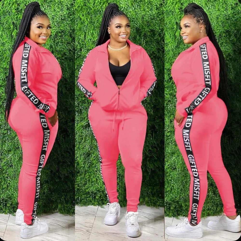 Image of Pink GIFTED MISFIT track suit