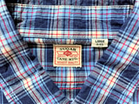 Image 3 of Sugar Cane woven plaid shirt, size L (fits M)