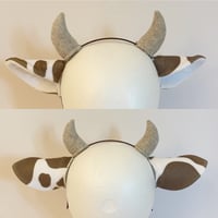 Image 3 of Spotted Cow ears or tail (3 colors)