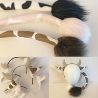Image 1 of Spotted Cow ears or tail (3 colors)