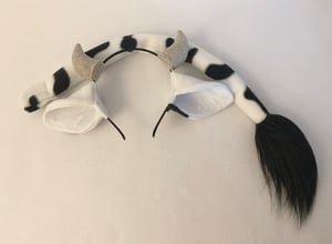 Image of Spotted Cow ears or tail (3 colors)