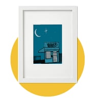 Image 1 of Silver Moon Saloon Print