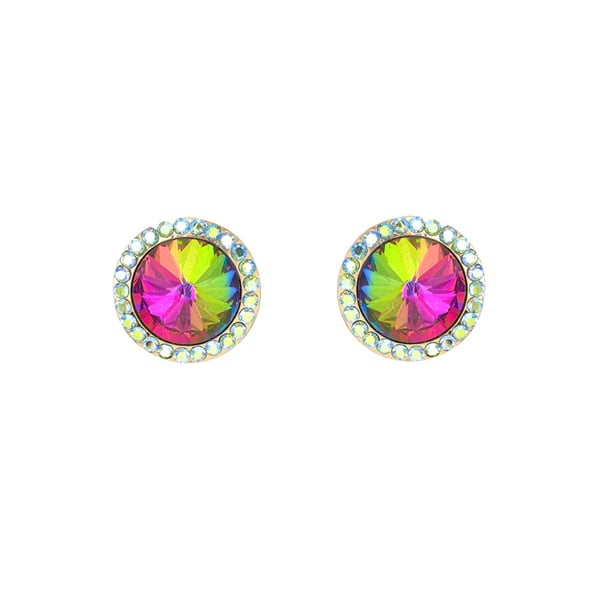 Image of Crystal Stud Earrings (Multi)