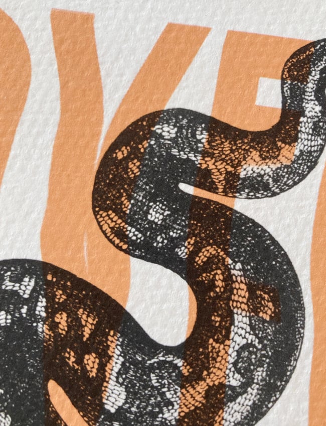 Snakes and Lovers A3 print