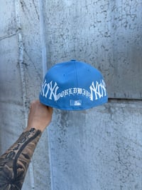 Image 3 of SKY BLUE INFINITE NEW YORK YANKEES CUSTOM FITTED CAP