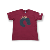 QUEEN BURGUNDY TEE