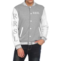 Image 2 of Grey/ White Men Varsity  Jacket