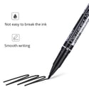 Free Shipping Marker Pen Oil Double Head Fast Dry Permanent Black Oil-based 12 Pcs