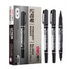 Free Shipping Marker Pen Oil Double Head Fast Dry Permanent Black Oil-based 12 Pcs