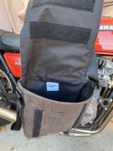 Upcycled Chainstitch waxed canvas messenger bag