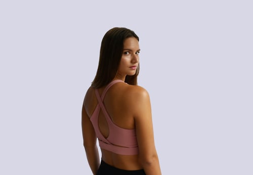 Image of Women Pink Sport Bra