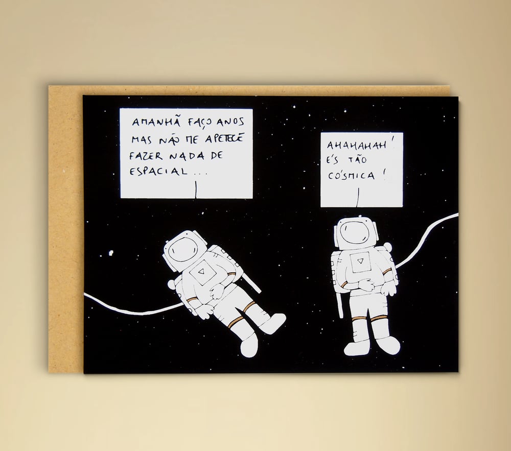 Image of POSTAL PARABÉNS CÓSMICA, Hugo van der Ding