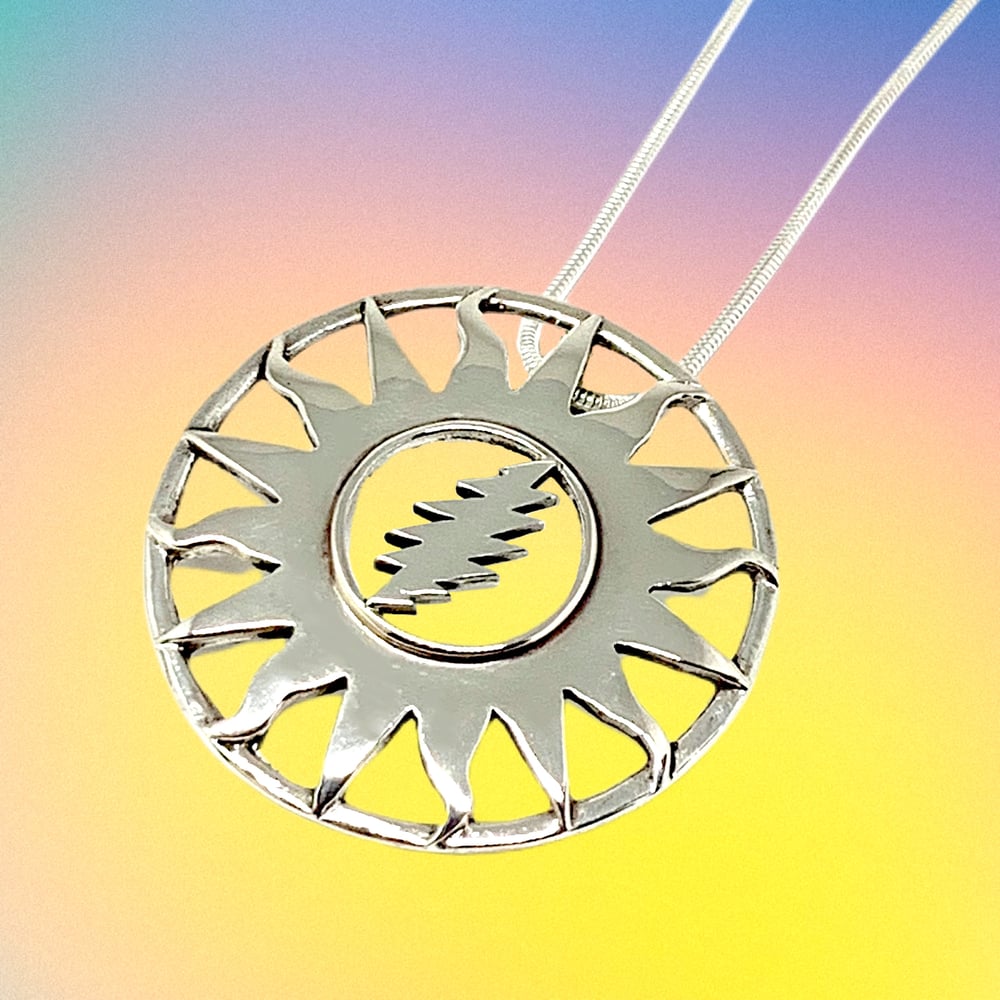 Image of Sunshine Daydream Pendant Cast in Sterling Silver