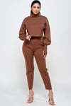 MAHOGANY - Turtle Neck Thumbhole Sleeve Set