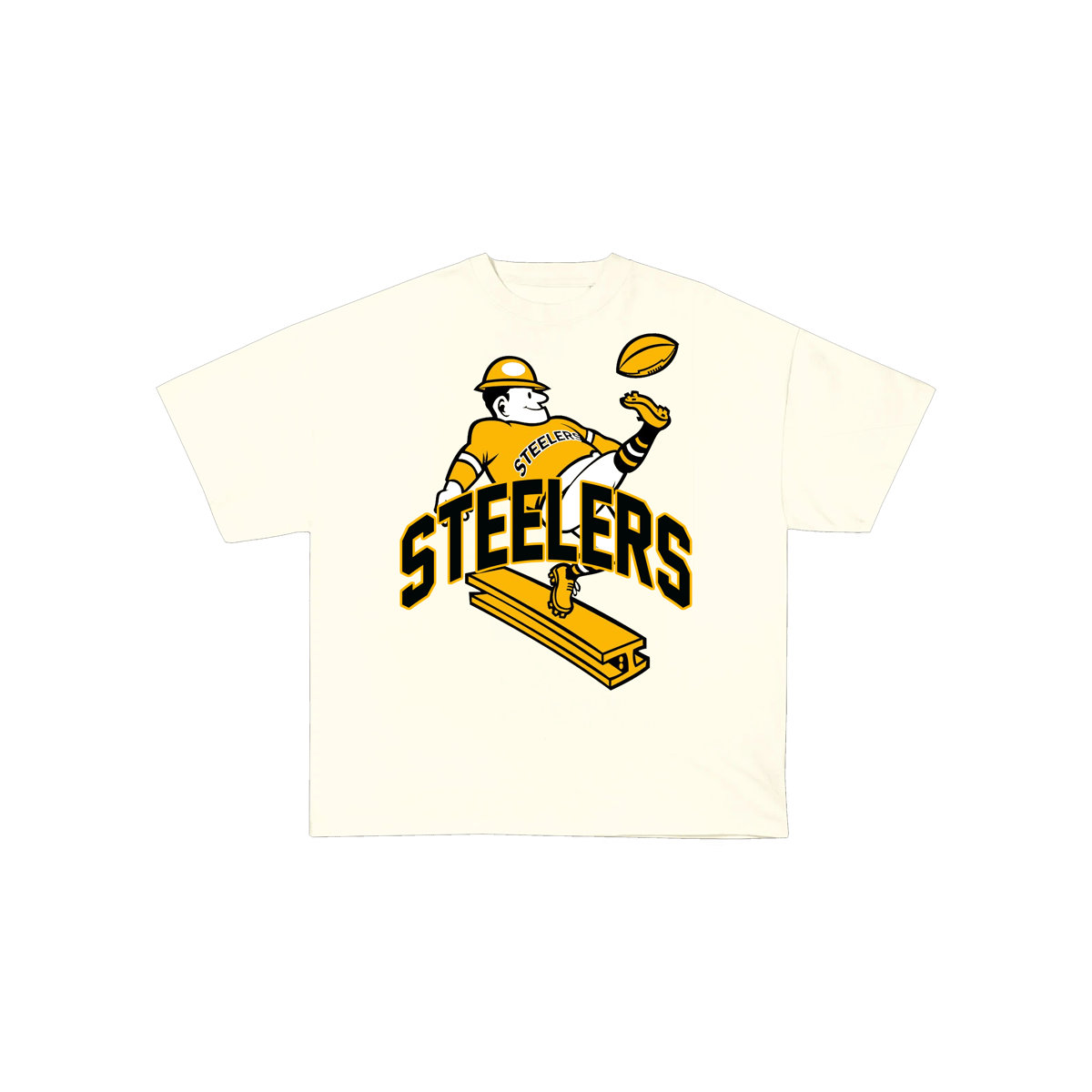 Throwback Steelers Cream Shirt