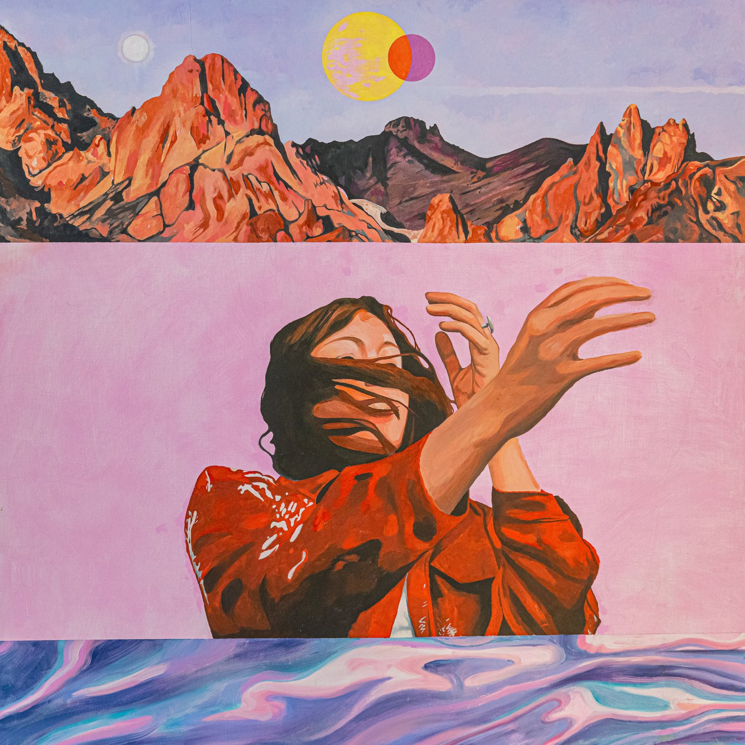 Image of Mountain - Woman - sky