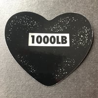 Image 2 of HEAVY HEART CHROME STICKER