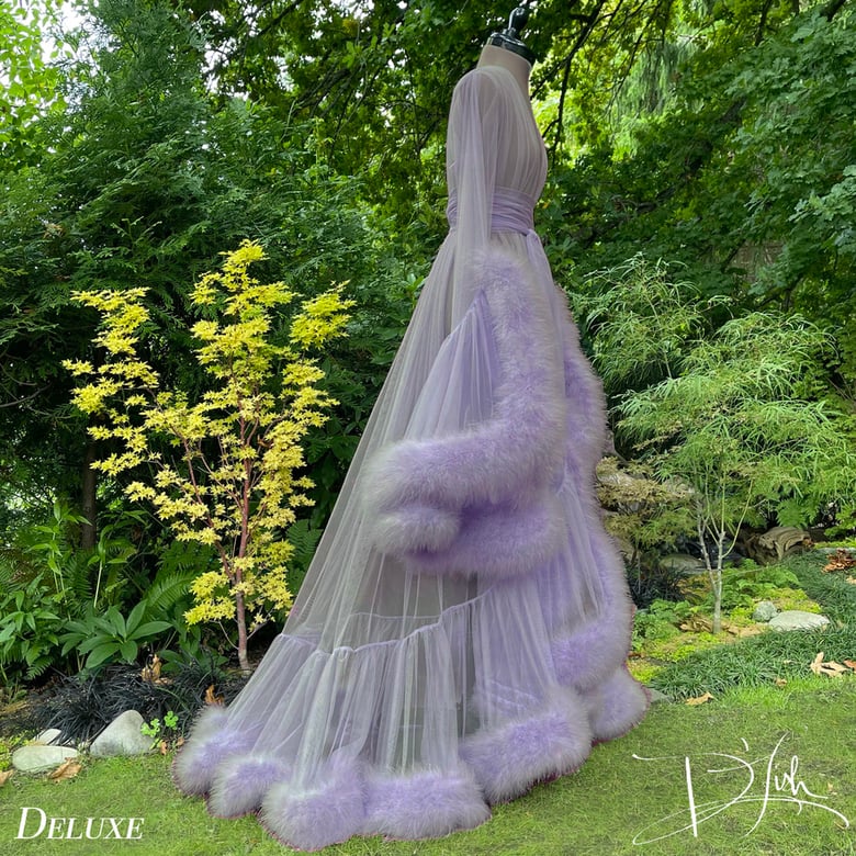 Image of Barely Lavender  "Cassandra" Dressing Gown 
