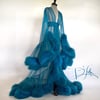 Teal "Cassandra" Dressing Gown PRE-ORDER SPRING '24