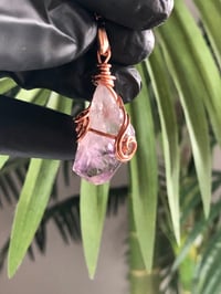 Image 1 of AMETHYST WRAPPED IN COPPER -BRAZIL 