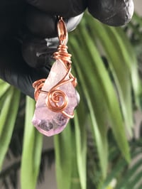 Image 3 of AMETHYST WRAPPED IN COPPER -BRAZIL 
